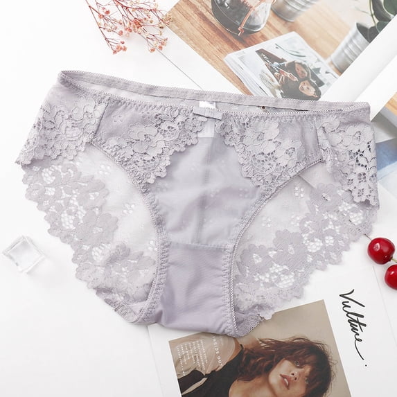 HUPOM Maternity Underwear Cotton Girls Underwear High Waist Activewear Tie Elastic Waist Purple One Size