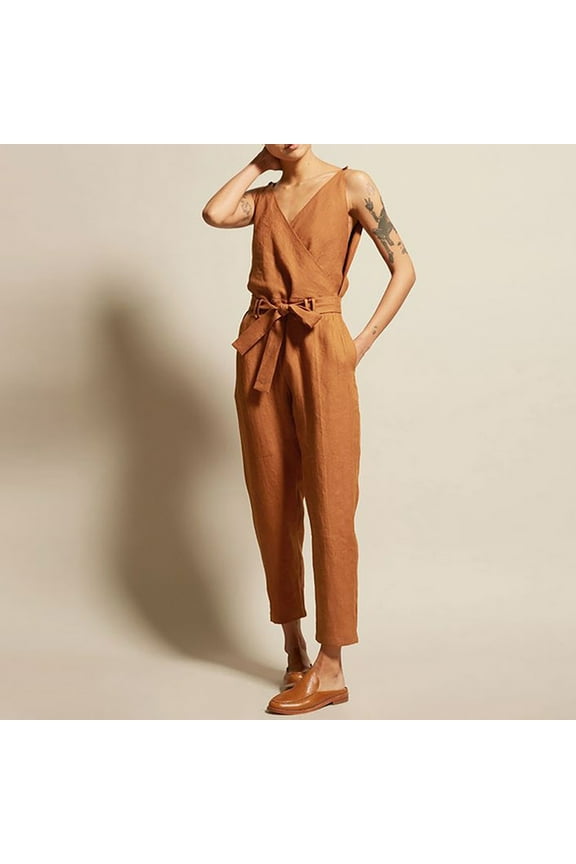 Medieval Pants Pants For Women Chinos High Waist Rise Full Straight-Leg Brown XL