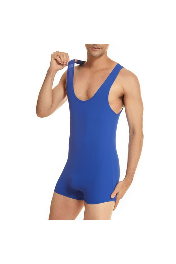 HUPOM Men'S Swimwear Mid Waist Sheath Swim trunks Pants Fashion Sport Swimwear Clearance Blue size 4