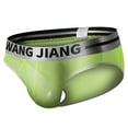 thumbnail image 1 of HUPOM Men'S Underwear Underwear For Men Pack Low waist Comfort Waist Solid Briefs Green 2XL, 1 of 4