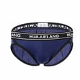 thumbnail image 1 of HUPOM Men'S Underwear Underwear For Men Pack Low waist Comfort Waist Solid Briefs Navy M, 1 of 2