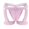 thumbnail image 1 of HUPOM Men'S Underwear Underwear For Men Pack Low waist Comfort Waist Solid Thong Pink One Size, 1 of 5