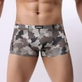 thumbnail image 1 of HUPOM Men'S Underwear Underwear For Men Pack Low waist Drop Waist Solid Boxer Briefs Dark Gray 2XL, 1 of 8