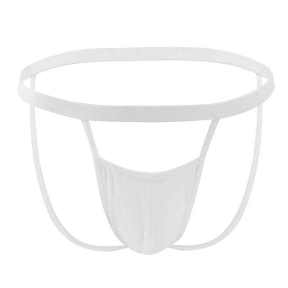 HUPOM Men'S Underwear Underwear For Men Pack Low waist Drop Waist Solid Briefs White One Size