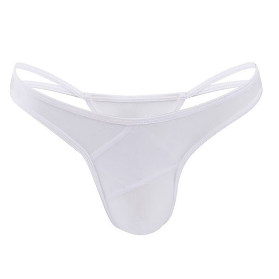HUPOM Men'S Underwear Underwear For Men Pack Low waist Drop Waist Solid Briefs White One Size