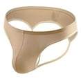 thumbnail image 1 of HUPOM Men'S Underwear Underwear For Men Pack Low waist Drop Waist Striped Briefs Khaki L, 1 of 2