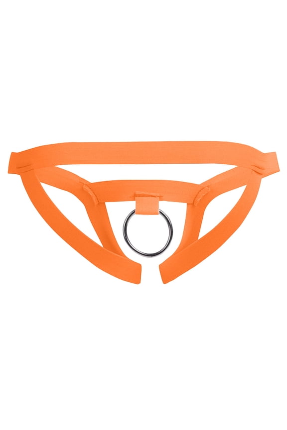 HUPOM Men'S Underwear Underwear For Men Pack Low waist Elastic Waist Solid Thong Orange One Size