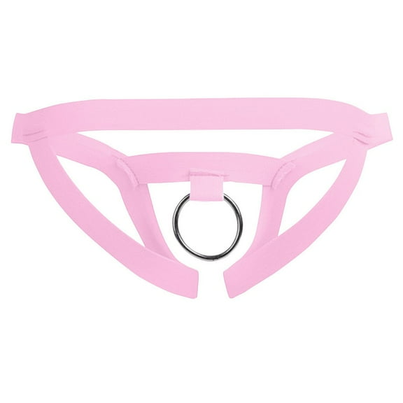 HUPOM Men'S Underwear Underwear For Men Pack Low waist Elastic Waist Solid Thong Pink One Size