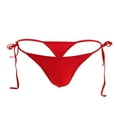 thumbnail image 1 of HUPOM Men'S Underwear Underwear For Men Pack Medium waist Banded Waist Solid Thong Red One Size, 1 of 5