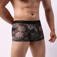 thumbnail image 1 of HUPOM Men'S Underwear Underwear For Men Pack Medium waist Comfort Waist Printed Boxer Briefs Black XL, 1 of 7