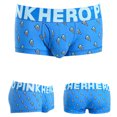 thumbnail image 1 of HUPOM Men'S Underwear Underwear For Men Pack Medium waist Comfort Waist Printed Boxer Briefs Blue M, 1 of 5
