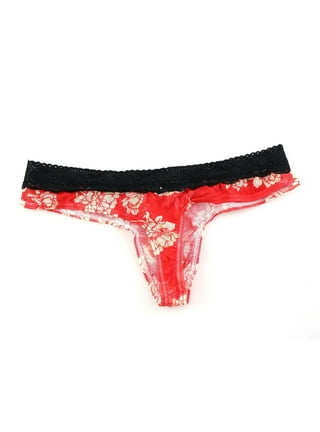 HUPOM Cute Underwear For Women Panties Briefs Activewear Hook & Loop Banded  Waist Red L 