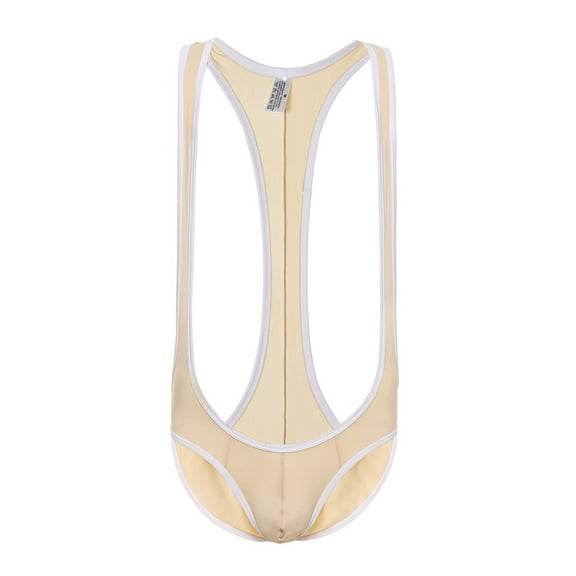 HUPOM Men'S Underwear Underwear For Men Pack Medium waist Comfort Waist Solid Boxer Briefs Beige L