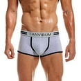thumbnail image 1 of HUPOM Men'S Underwear Underwear For Men Pack Medium waist Comfort Waist Solid Boxer Briefs Gray 2XL, 1 of 6