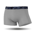 thumbnail image 1 of HUPOM Men'S Underwear Underwear For Men Pack Medium waist Comfort Waist Solid Boxer Briefs Gray XL, 1 of 3
