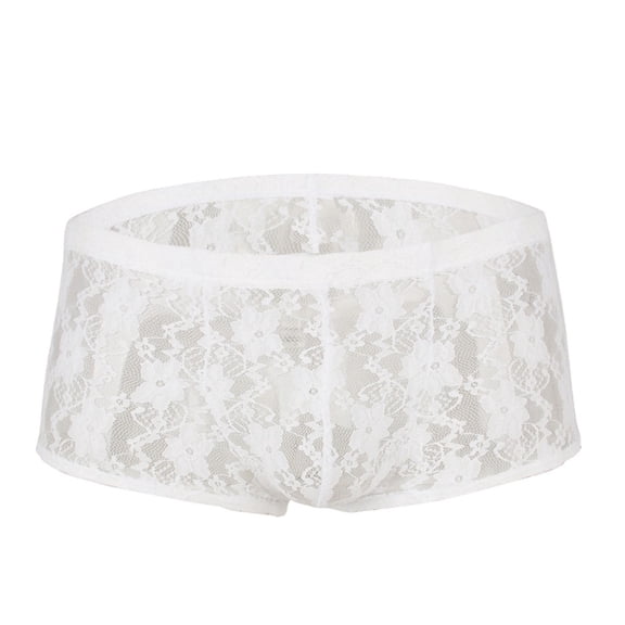 HUPOM Men'S Underwear Underwear For Men Pack Medium waist Comfort Waist Solid Briefs White XL