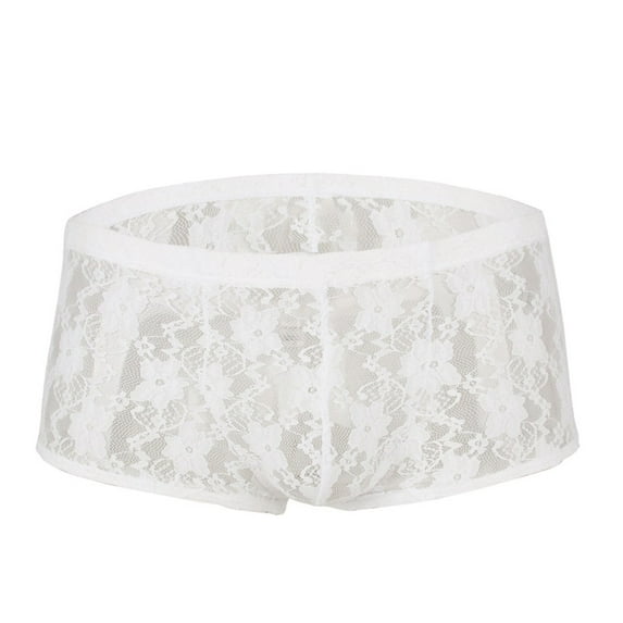 HUPOM Men'S Underwear Underwear For Men Pack Medium waist Comfort Waist Solid Briefs White XL