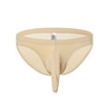 thumbnail image 1 of HUPOM Men'S Underwear Underwear For Men Pack Medium waist Comfort Waist Solid Thong Beige XL, 1 of 2