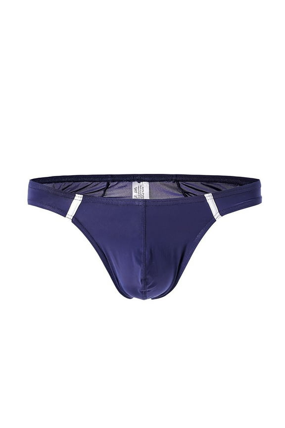 Men'S Underwear Underwear For Men Pack Medium waist Comfort Waist Solid Thong Dark Blue XL