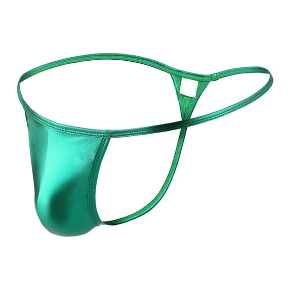 HUPOM Men'S Underwear Underwear For Men Pack Medium waist Comfort Waist Solid Thong Green XL