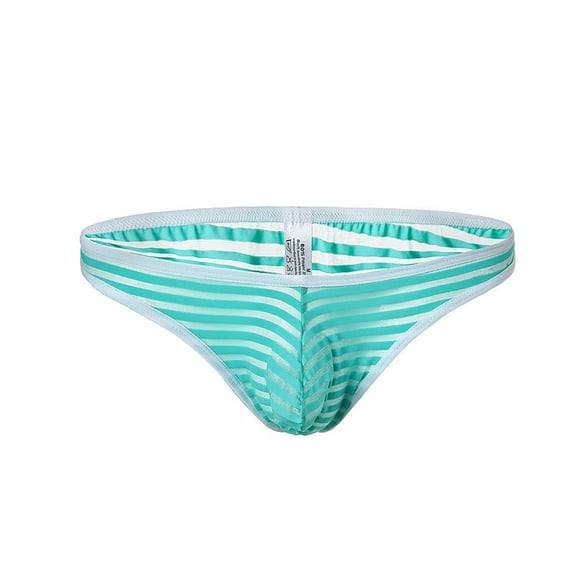 HUPOM Men'S Underwear Underwear For Men Pack Medium waist Comfort Waist Solid Thong Mint Green XL