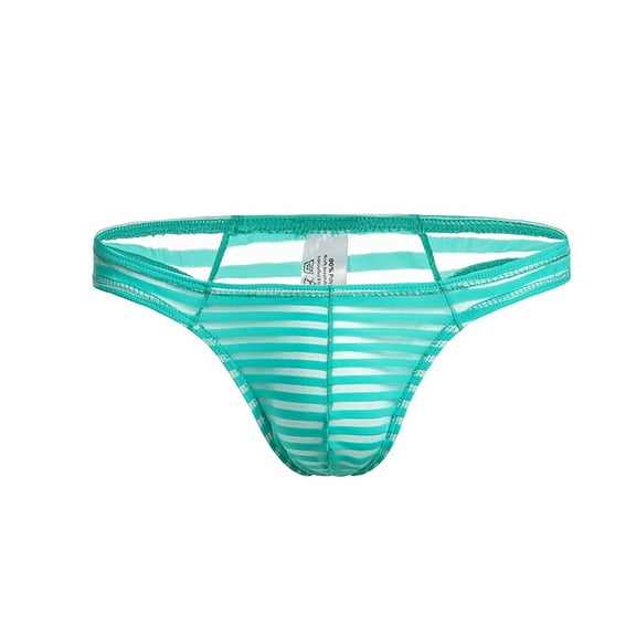 HUPOM Men'S Underwear Underwear For Men Pack Medium waist Comfort Waist Solid Thong Mint Green XL