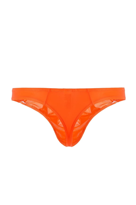 Men'S Underwear Underwear For Men Pack Medium waist Comfort Waist Solid Thong Orange L