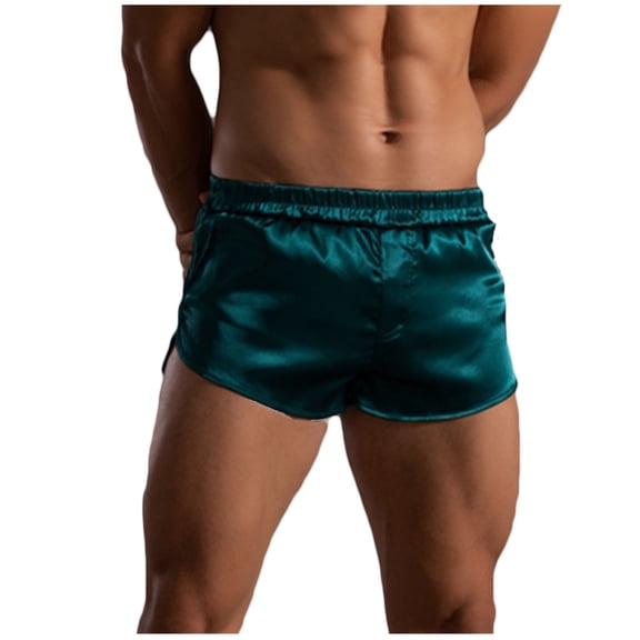 HUPOM Men'S Underwear Underwear For Men Pack Medium waist Elastic Waist Solid Thong Green L