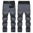 thumbnail image 1 of HUPOM Mens Casual Dress Pants Fashion Men Pants Track Pants High Waist Rise Short Straight-Leg Gray XL, 1 of 9