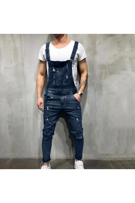 Mens Dress Pants Regular Fit Pants For Men Harem High Waist Rise Long Straight-Leg Dark Blue 2XL