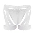 thumbnail image 1 of HUPOM Mens Underwear Boxer Briefs Male Thongs Low waist Comfort Waist Solid Thong White One Size, 1 of 5