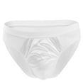 thumbnail image 1 of HUPOM Mens Underwear Boxer Briefs Male Thongs Low waist Drop Waist Solid Briefs White One Size, 1 of 4