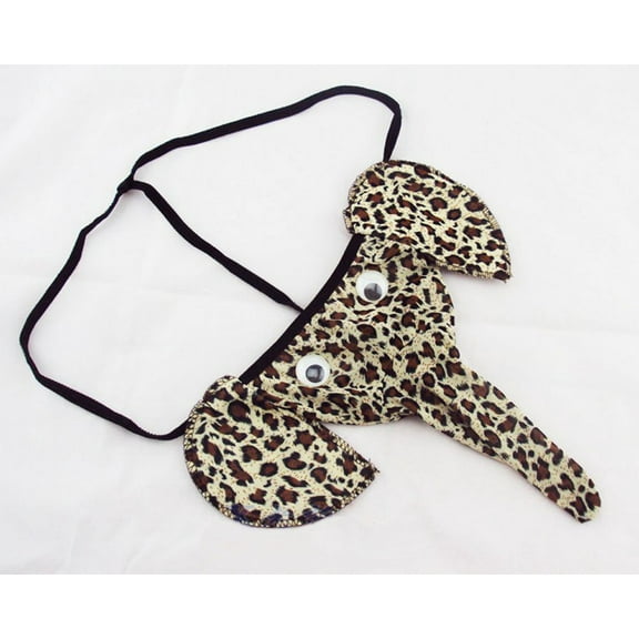 HUPOM Mens Underwear Boxer Briefs Male Thongs Medium Waist Comfort Waist Solid Thong Panties Brown One Size