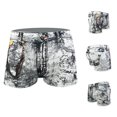 thumbnail image 1 of HUPOM Mens Underwear Boxer Briefs Male Thongs Medium waist Comfort Waist Printed Boxer Briefs White XL, 1 of 9