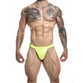 thumbnail image 1 of HUPOM Mens Underwear Boxer Briefs Male Thongs Medium waist Comfort Waist Solid Bikini Yellow 2XL, 1 of 1