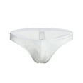 thumbnail image 1 of HUPOM Mens Underwear Boxer Briefs Male Thongs Medium waist Comfort Waist Solid Boxer Briefs White 2XL, 1 of 2