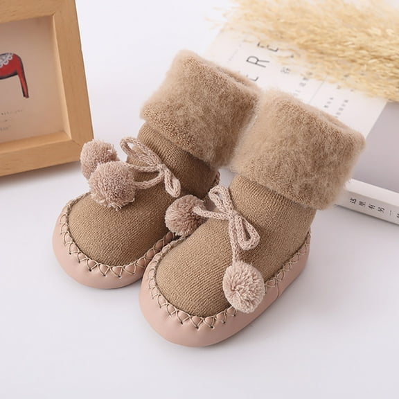 HUPOM Newborn Ankle Non-Slip Solid Casual Khaki 2024 Summer Clearance New Arrival Size 13