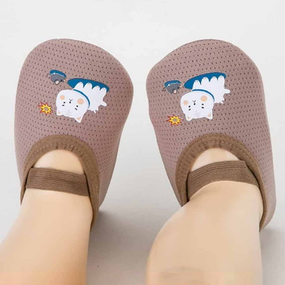 HUPOM Newborn Low-Cut Non-Slip Solid Casual Coffee 2024 Summer Clearance New Arrival Size 18-24 Months