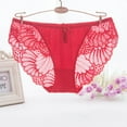 thumbnail image 1 of HUPOM Organic Cotton Underwear Womens Womens Underwear High Waist Leisure Tie Comfort Waist Red XL, 1 of 3