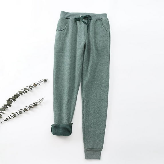 HUPOM Palazzo Pants For Women Casual Pants Track Pants High Waist Rise Full Wide-Leg M