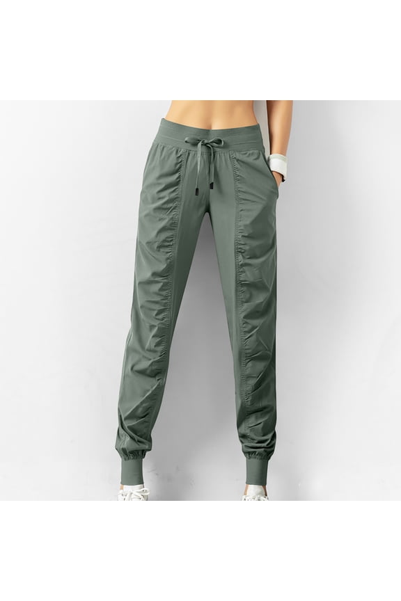 Palazzo Pants For Women Dressy Women Capri Pants Pleated High Waist Rise Full Straight-Leg S