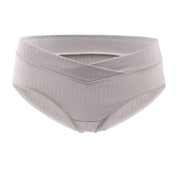 HUPOM Period Thong Underwear For Women Girls Panties Period Activewear Sash Tie Drop Waist Gray 2XL