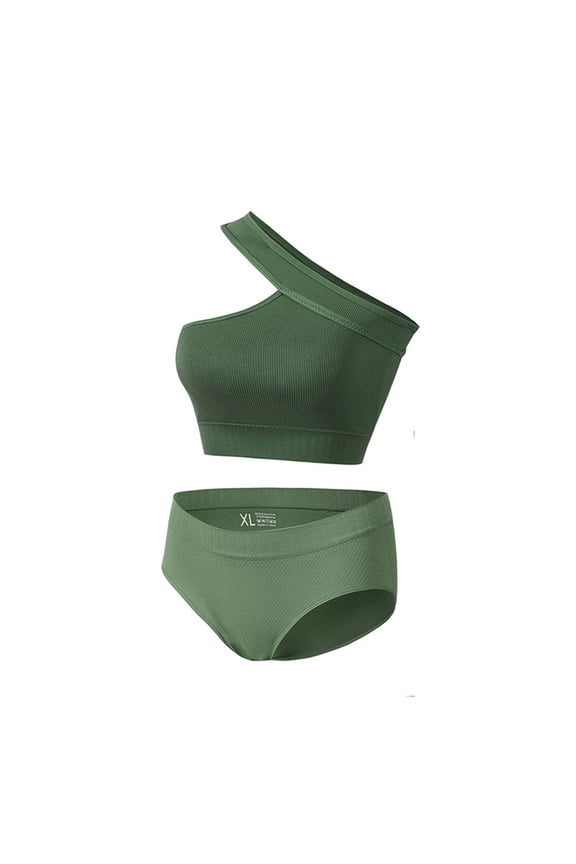 Period Underwear For Women Silk Underwear For Women High waist Comfort Waist Solid Compression Army Green 2XL