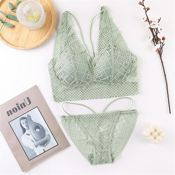 HUPOM Period Underwear For Women Silk Underwear For Women Low waist Comfort Waist Solid Thong Green One Size