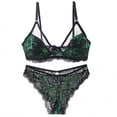 thumbnail image 1 of HUPOM Period Underwear For Women Silk Underwear For Women Medium waist Comfort Waist Solid Thong Green M, 1 of 5