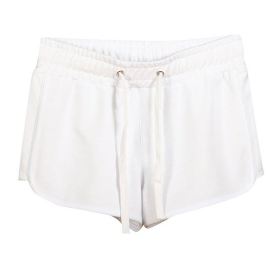 HUPOM Running Shorts With Pockets Women Womens Shorts For Summer Shorts High Short Dance White XXL