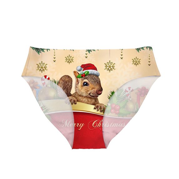 HUPOM Satin Panties Panties For Girls Briefs Casual Hook & Loop Drop Waist Beige S