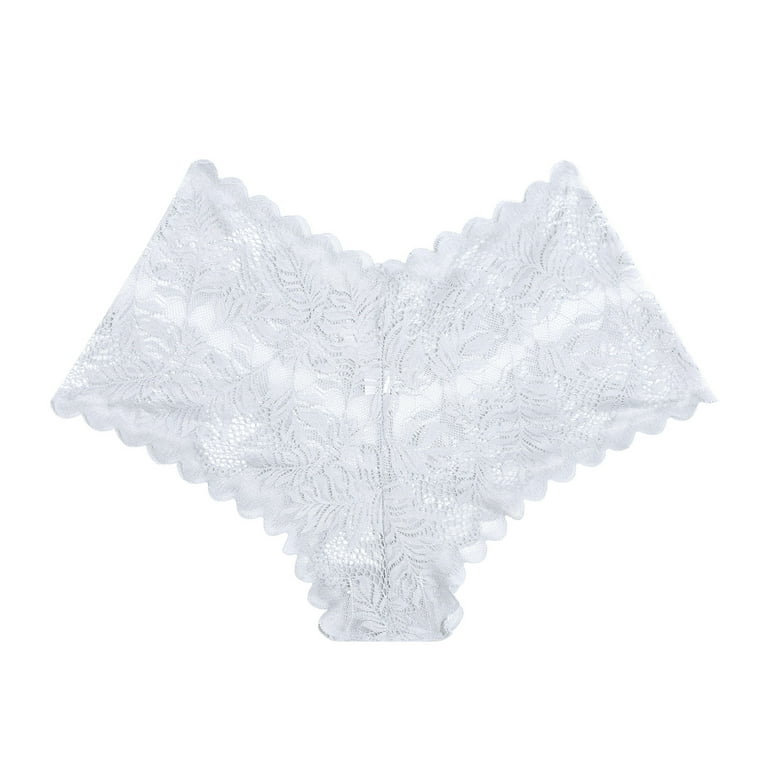 HUPOM Seamless Underwear For Women Womens Silk Panties Medium waist Elastic  Waist Solid Boxer Briefs White XL