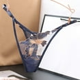 thumbnail image 1 of HUPOM Sexy Underwear For Women Women’S Underwear Briefs Low waist Drop Waist Solid Thong Gray One Size, 1 of 5