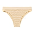 thumbnail image 1 of HUPOM Sexy Underwear For Women Women’S Underwear Briefs Low waist Elastic Waist Solid Thong Beige S, 1 of 2